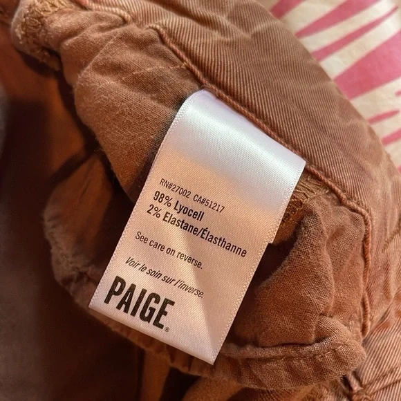 PAIGE Carly High-Rise Wide-Leg Crop Jeans in Terra Cotta - Picture 7 of 14